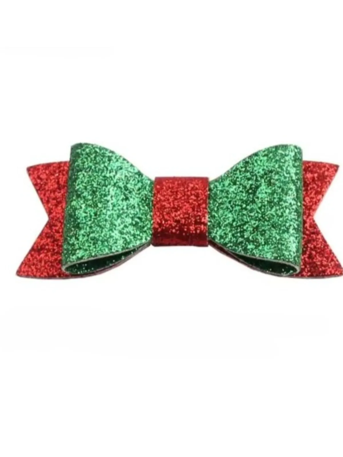 Girls 4" Glitter Holiday Hair Bow with Alligator Clip (3 Color Options)