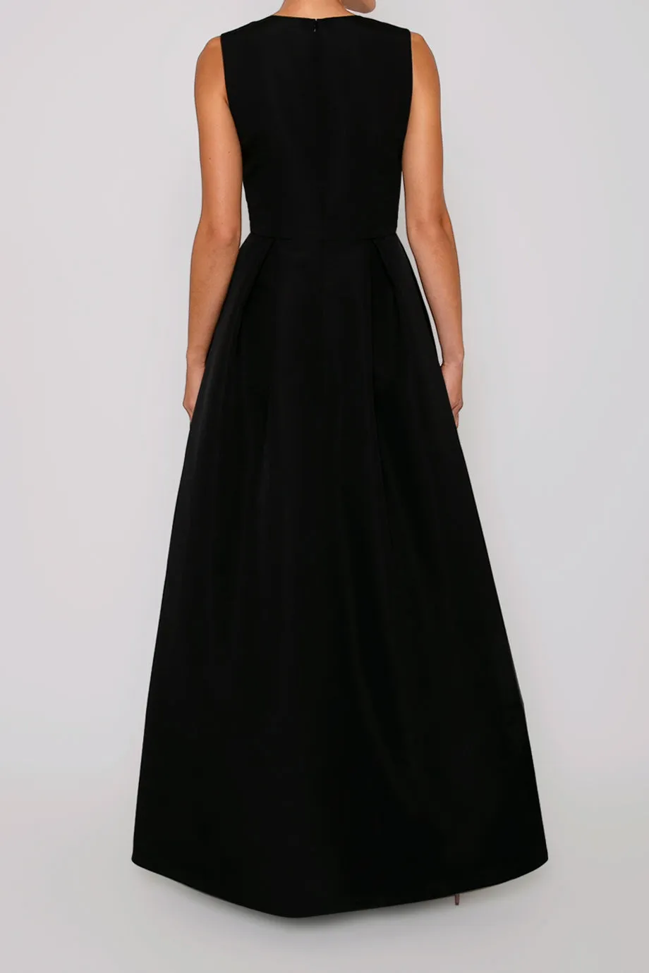 Grace Silk Faille Full Gown with Removable Bow Belt