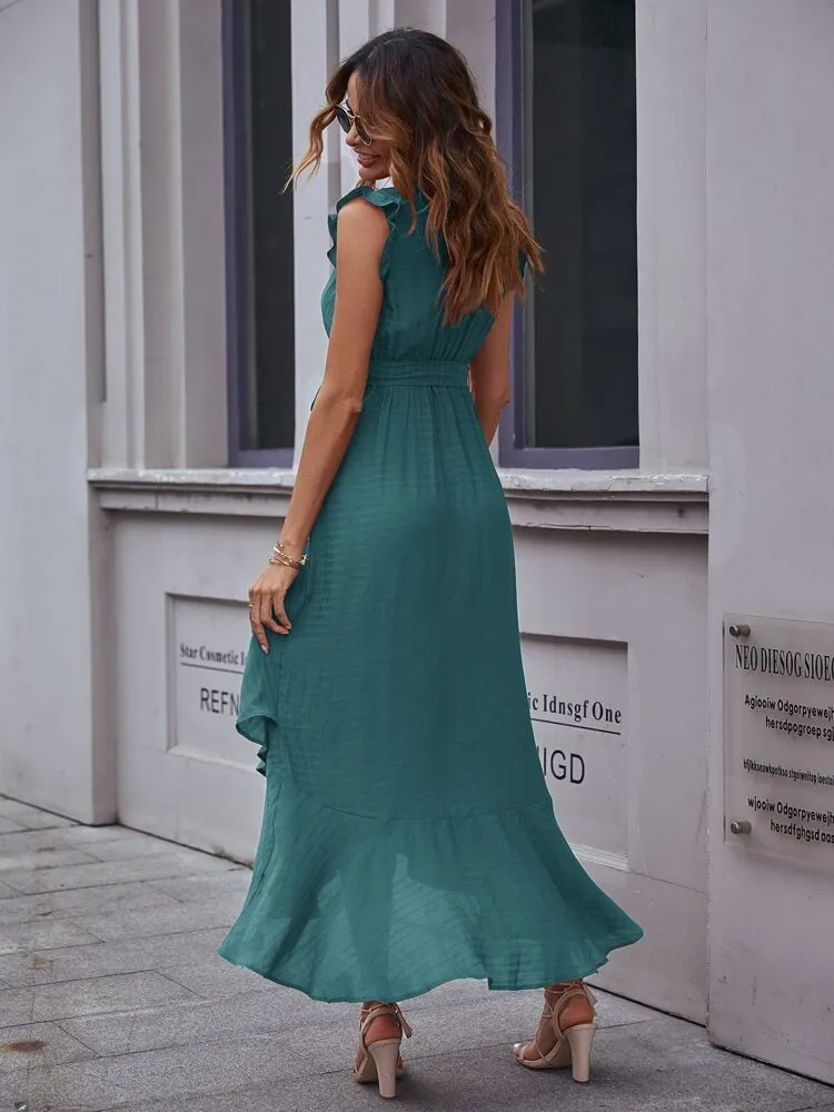 Green Ruffle Dress