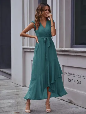Green Ruffle Dress