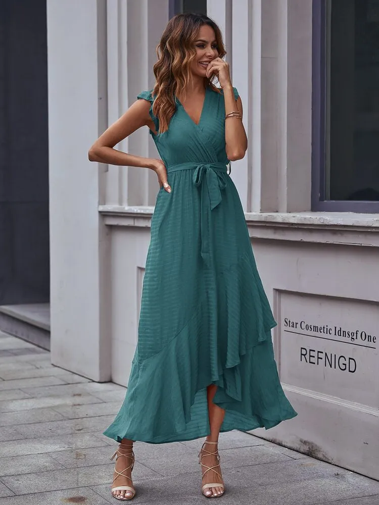 Green Ruffle Dress