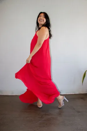 Halston Heritage - Cardinal High Low Dress - L
