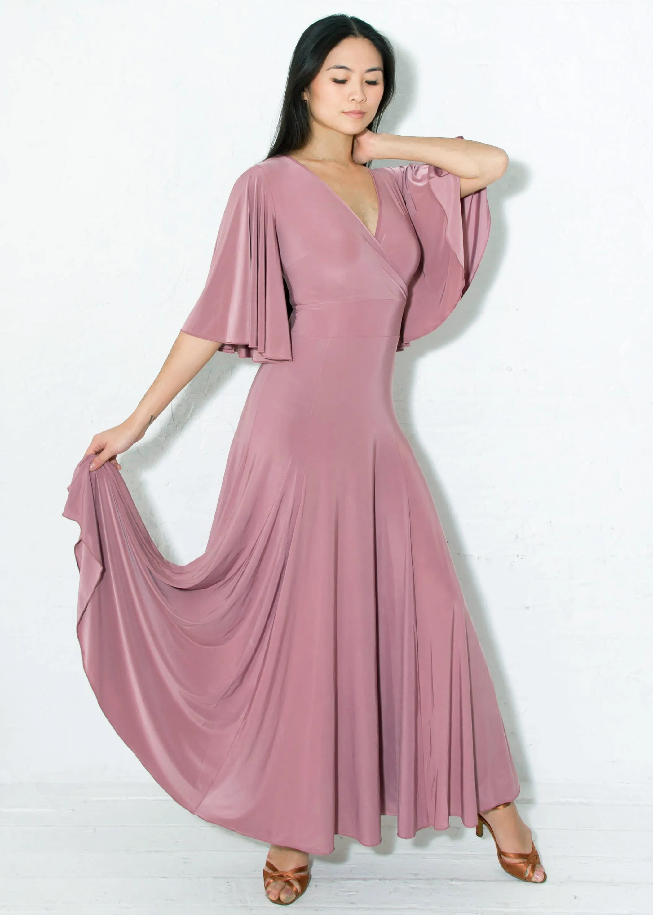 Harper Gown - Dusty Rose