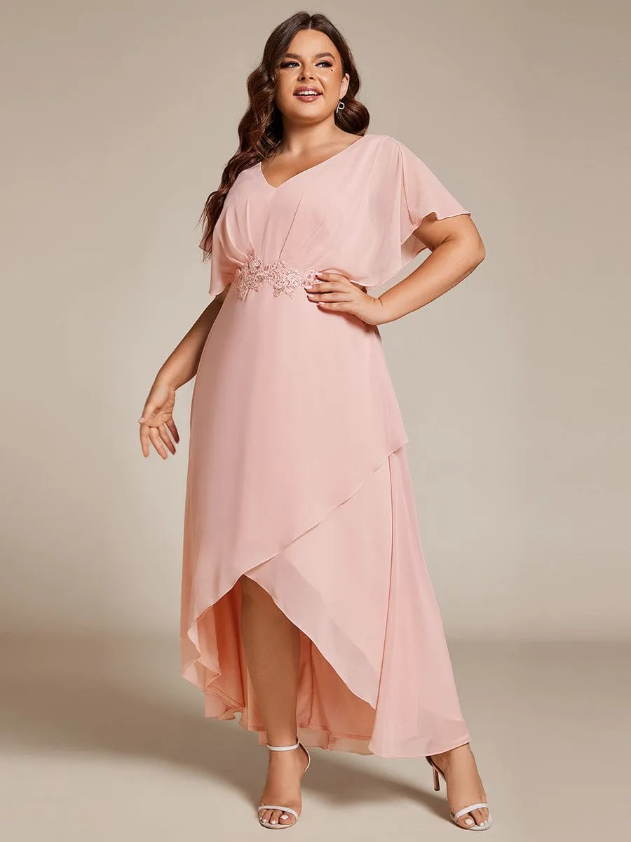 Haydie high low midi Mother of the bride/evening dress
