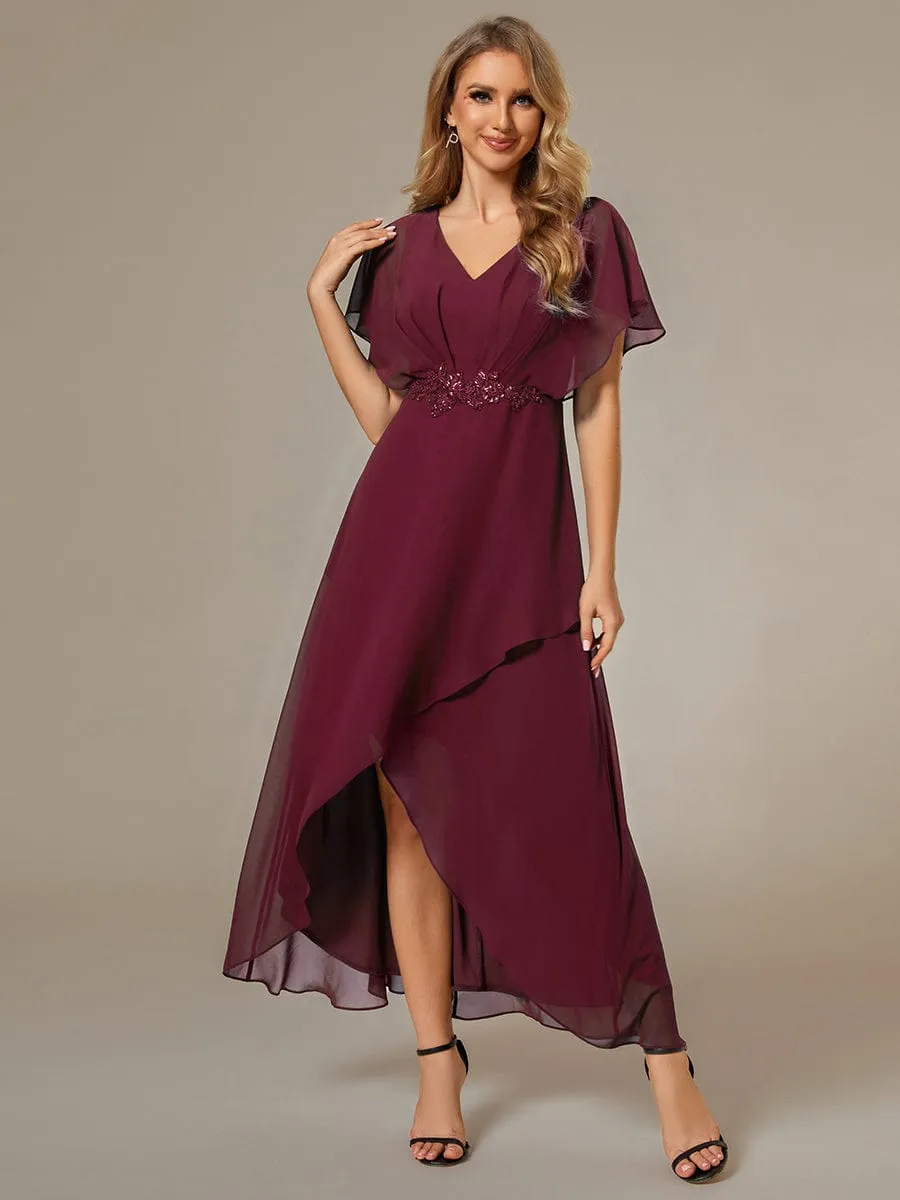 Haydie high low midi Mother of the bride/evening dress