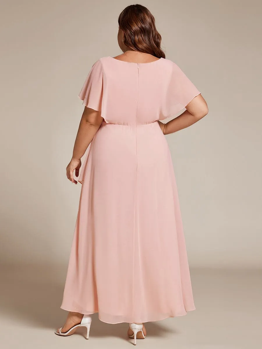 Haydie high low midi Mother of the bride/evening dress