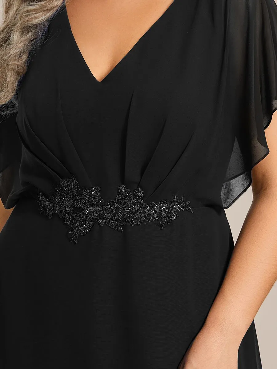 Haydie high low midi Mother of the bride/evening dress