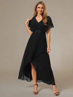 Haydie high low midi Mother of the bride/evening dress