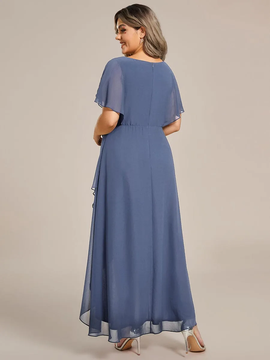 Haydie high low midi Mother of the bride/evening dress