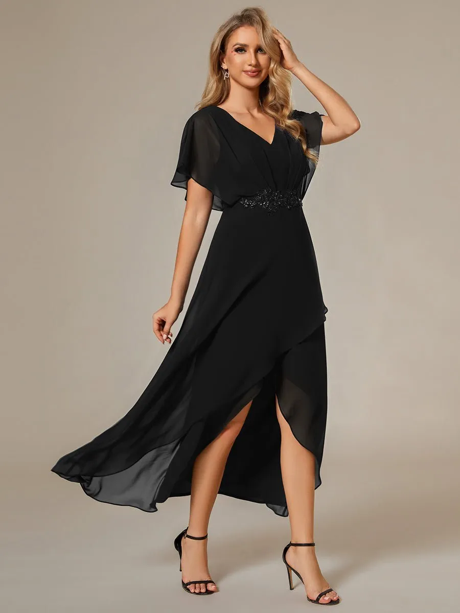Haydie high low midi Mother of the bride/evening dress