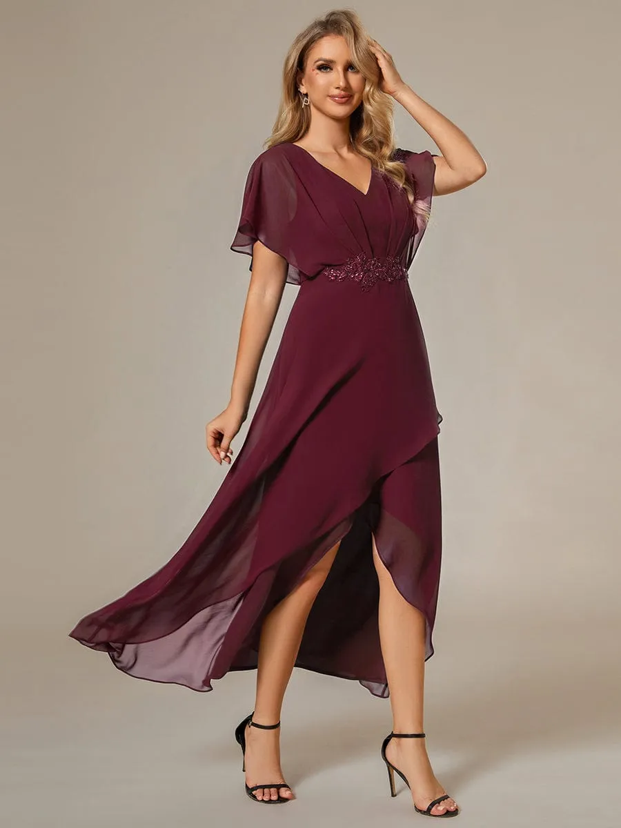 Haydie high low midi Mother of the bride/evening dress