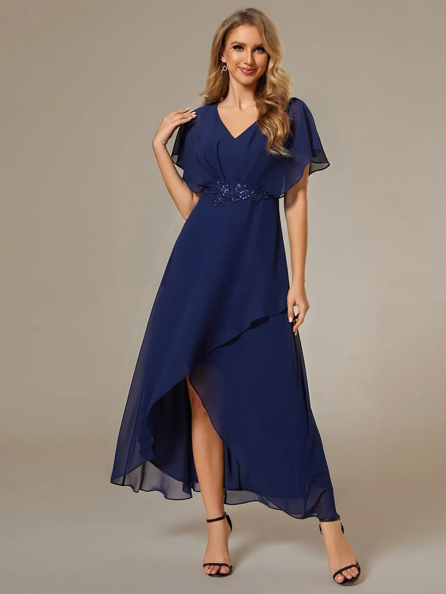 Haydie high low midi Mother of the bride/evening dress