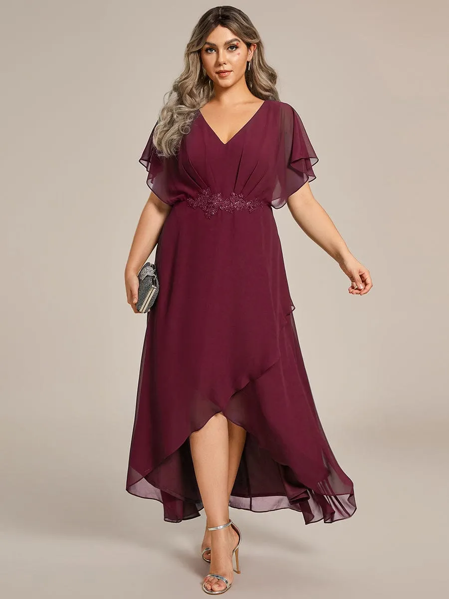 Haydie high low midi Mother of the bride/evening dress