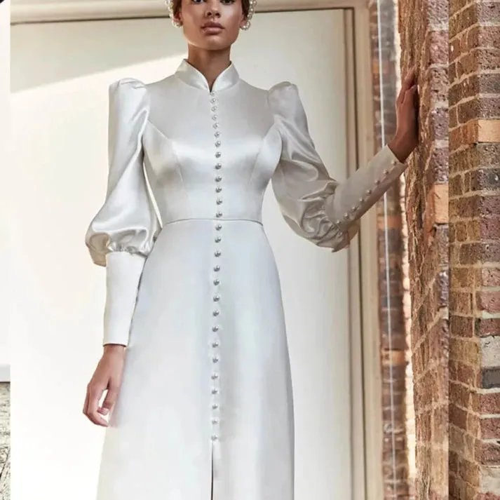 High Neck Wedding Dress