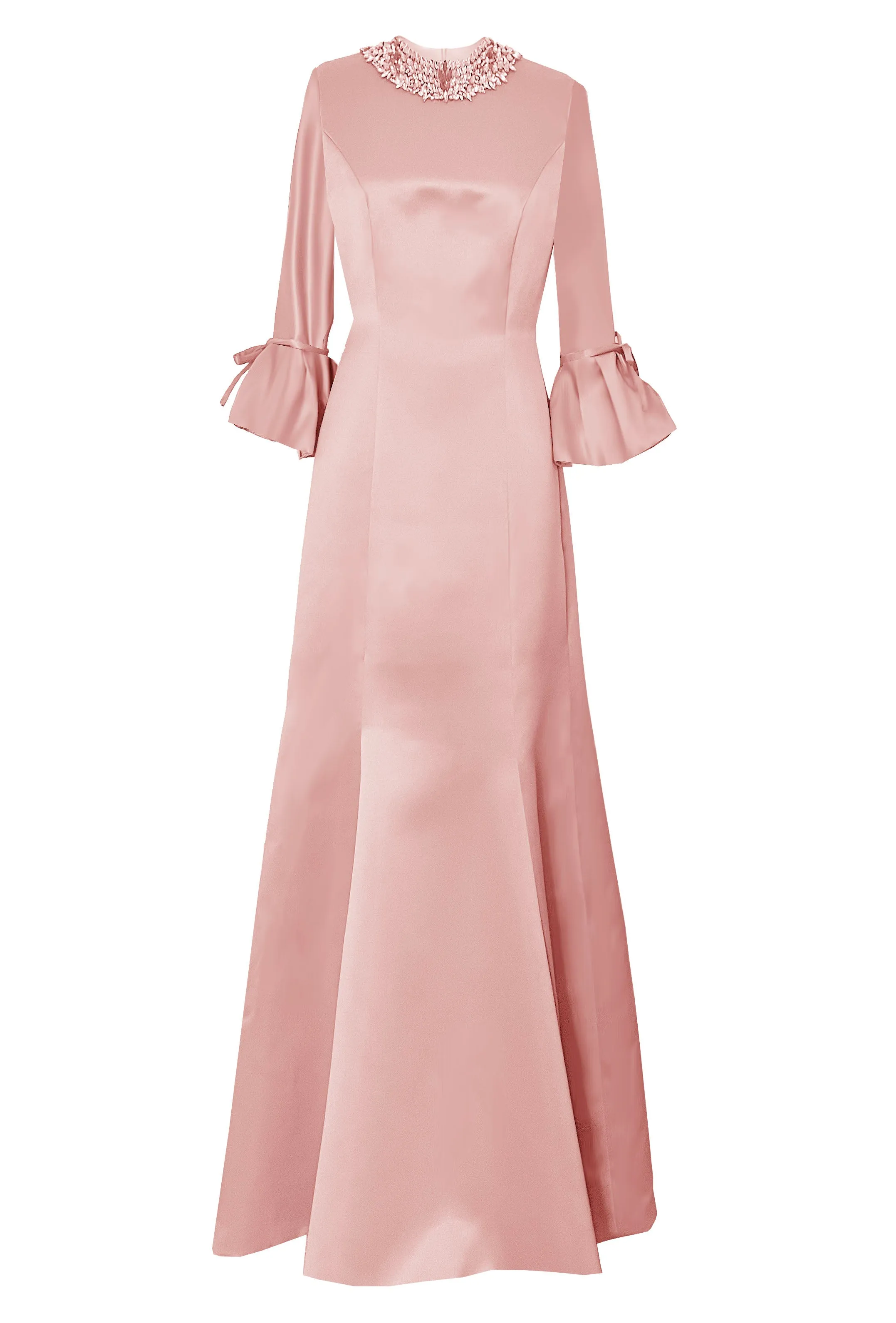 Icaria Gold Mother of the Bride Gown with Sleeves