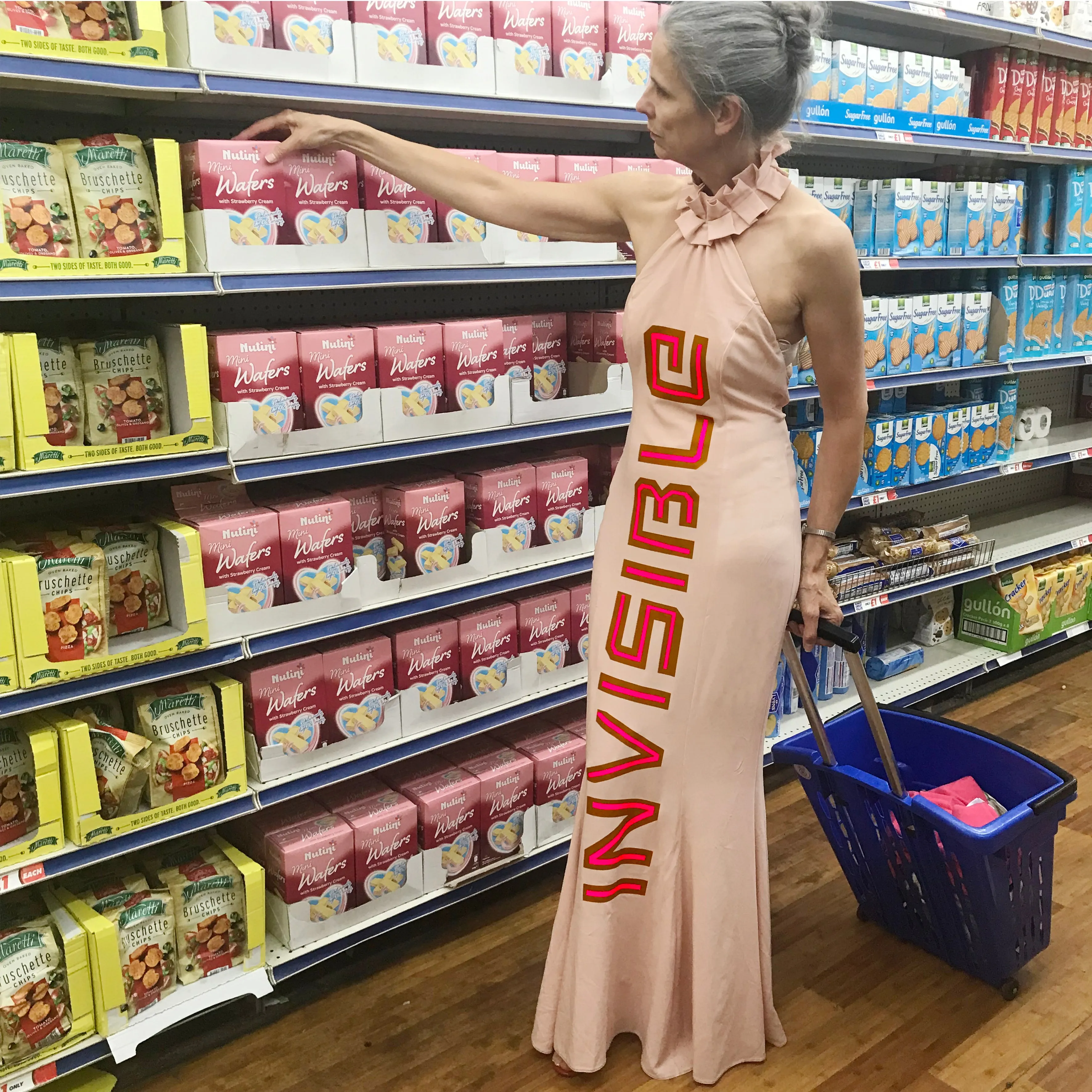 Invisible gown for fabulous older women