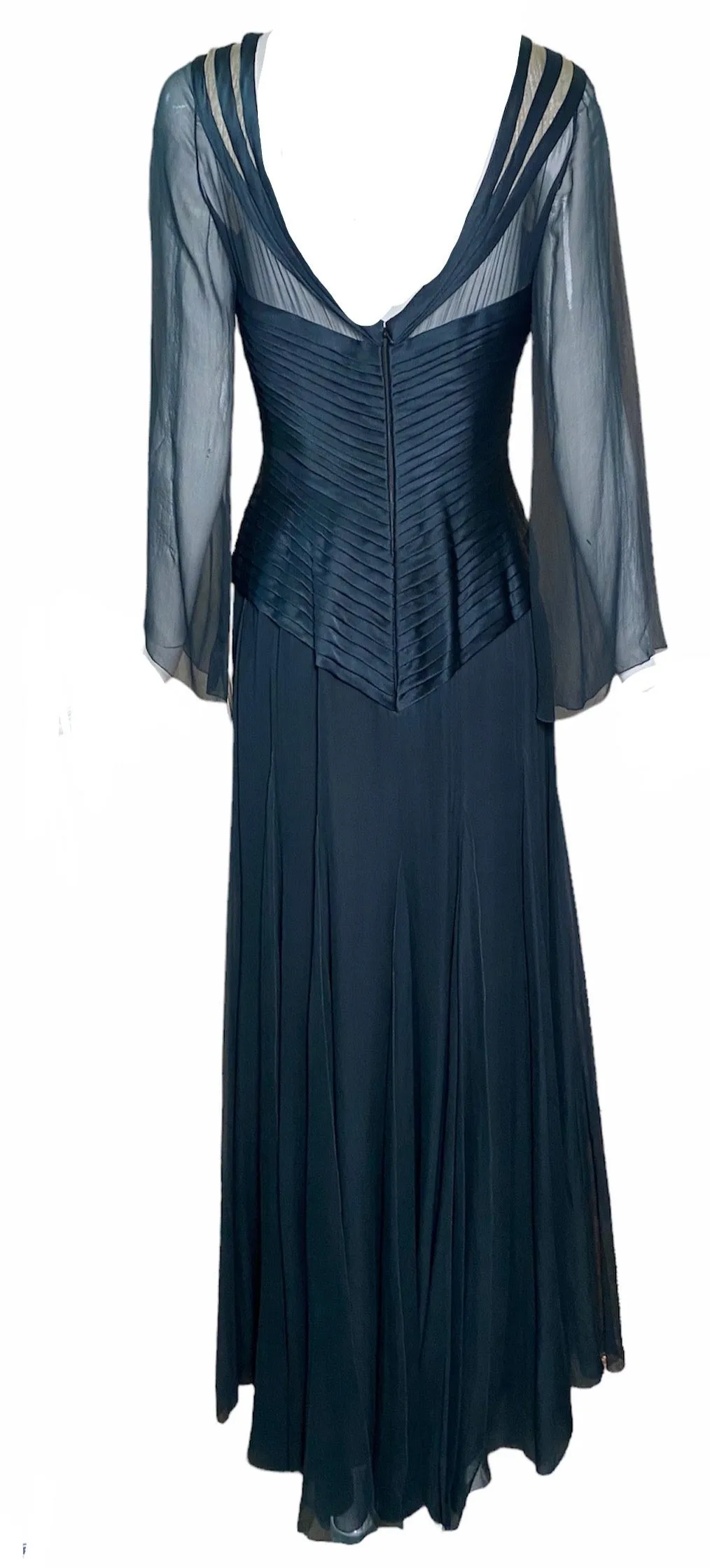 John Galliano for Christian Dior Haute Couture Gown In Sage Green Silk and Chiffon