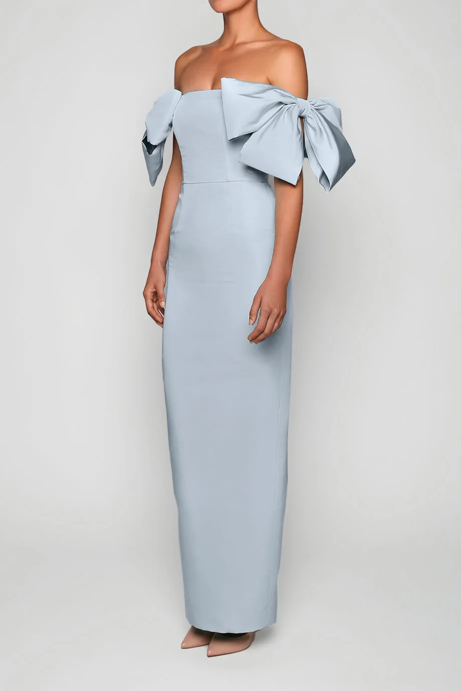 Josephine Silk Faille Column Gown