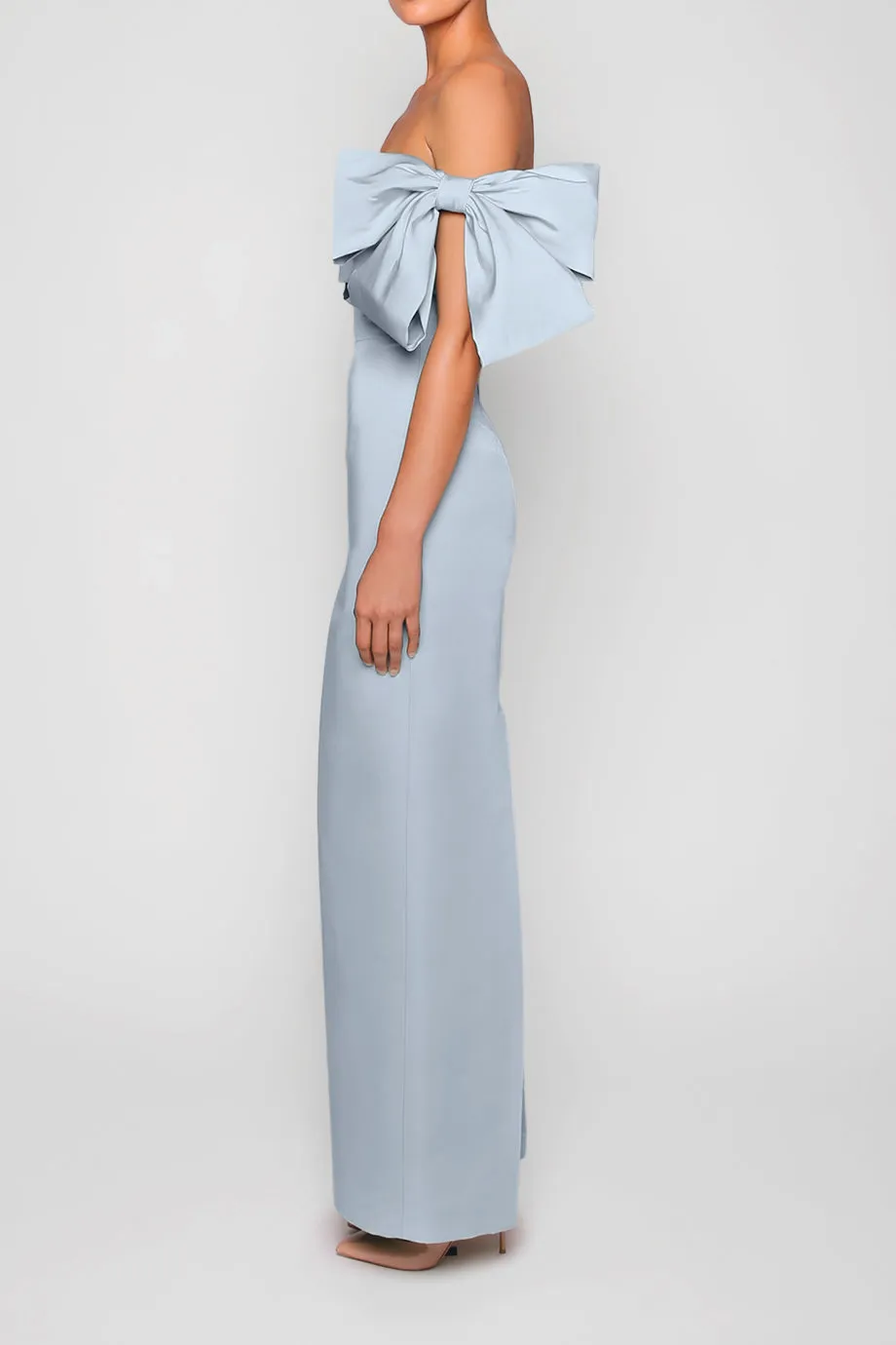 Josephine Silk Faille Column Gown