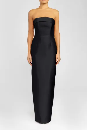 Kelly Silk and Wool Column Gown