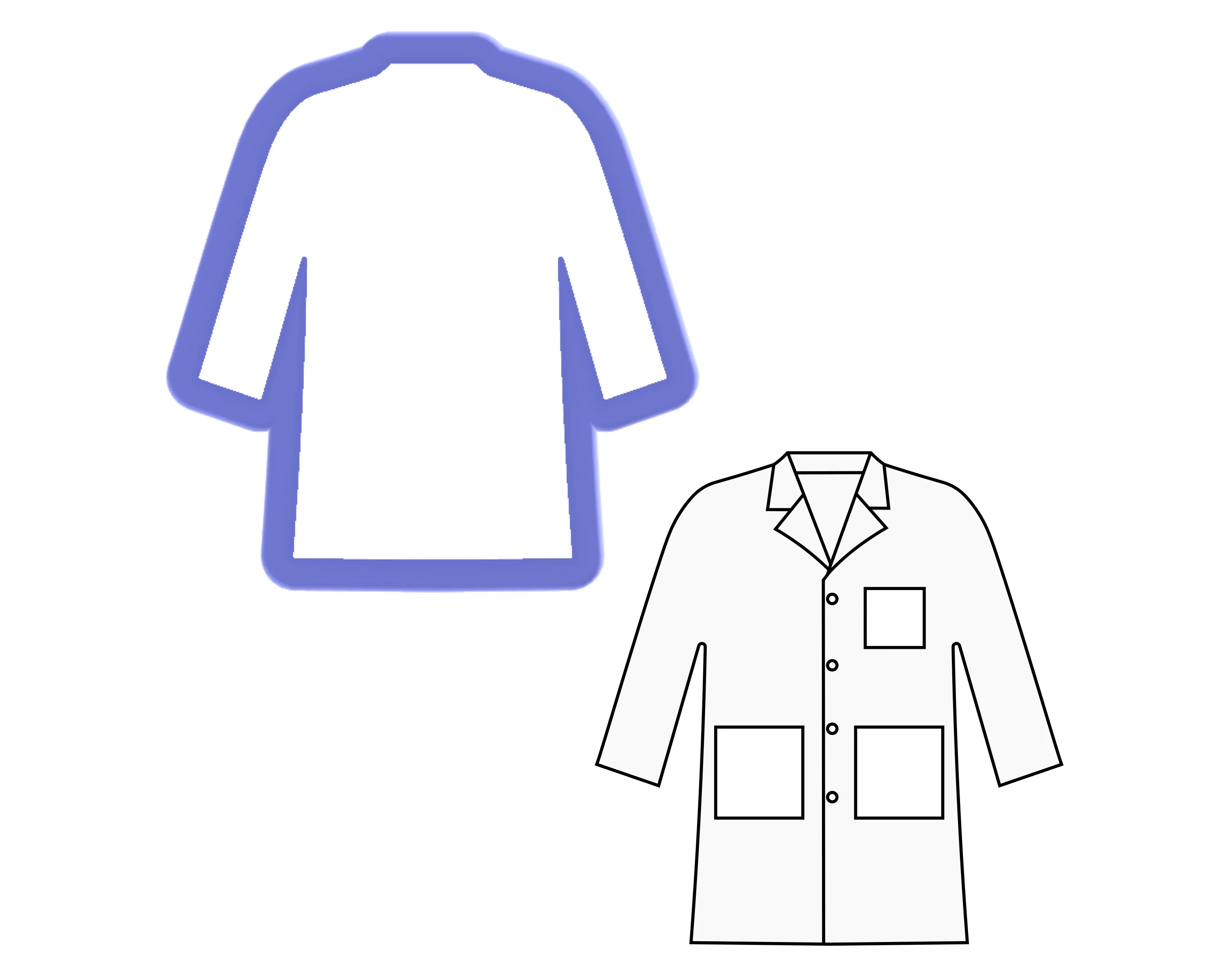 Lab Coat - Graduation Gown Cookie Cutter