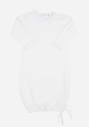 Lacey Daisy Baby Gown, Ivory