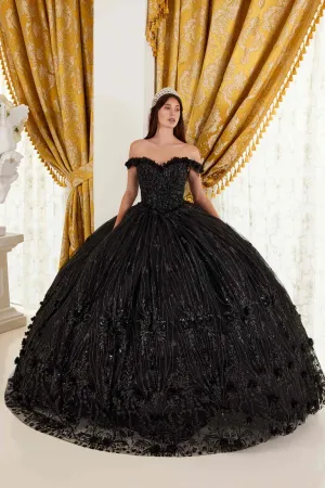 Ladivine 15704 Off the Shoulder Quinceanera Floral Ball Gown