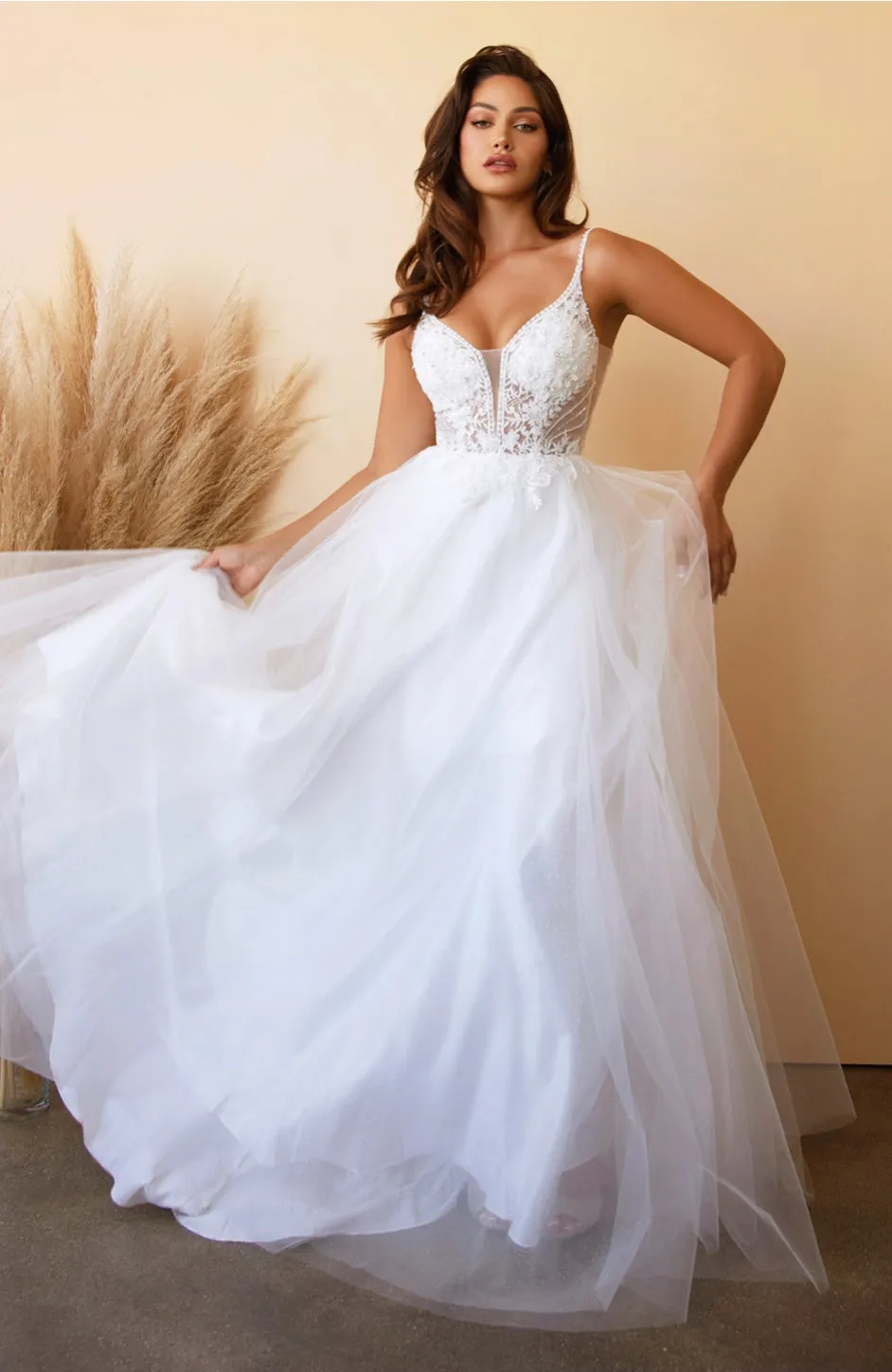 LaDivine by Cinderella Divine CD0195W Wedding Gown