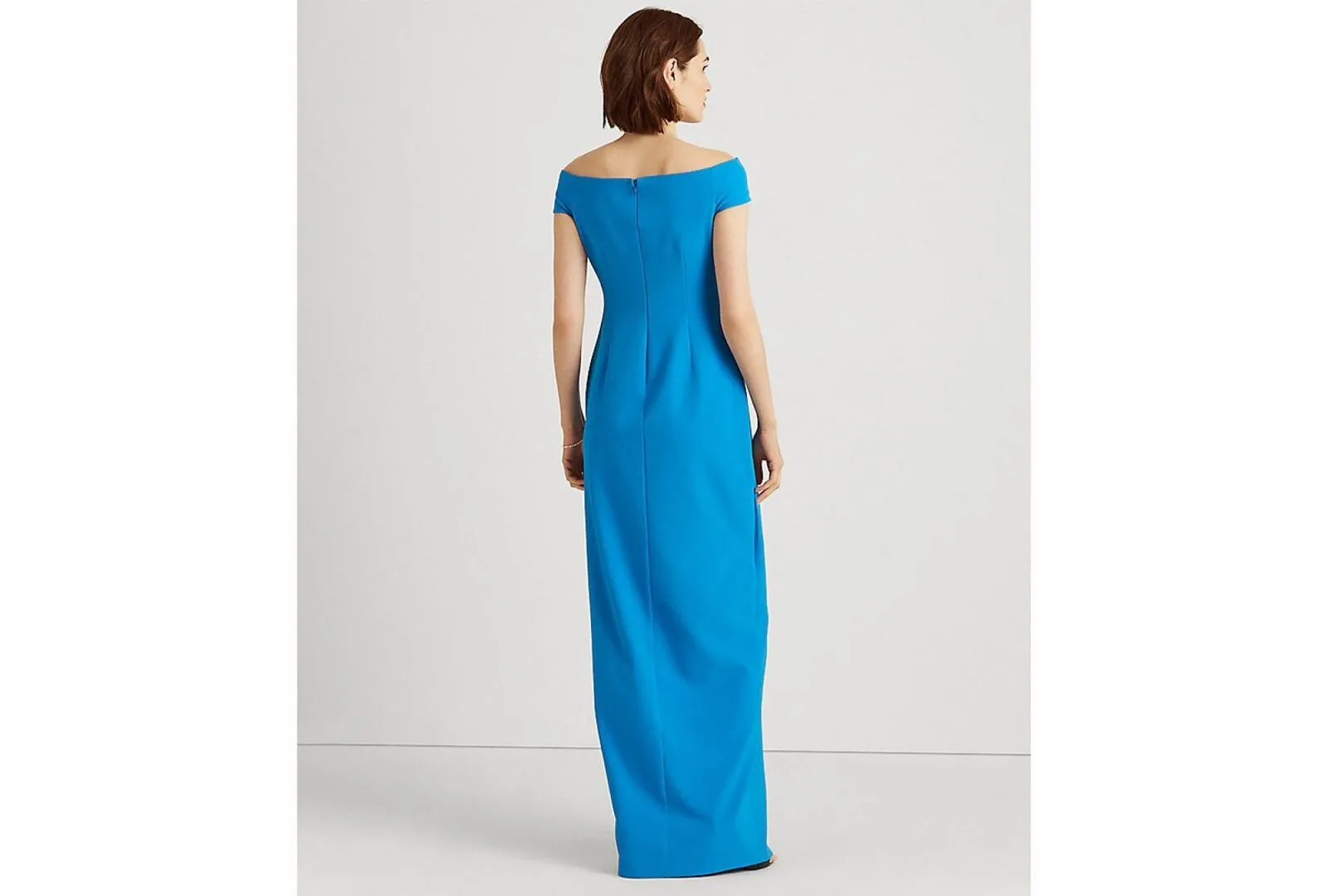 Lauren Ralph Lauren Womens Crepe Off-the-Shoulder Gown 253863508009