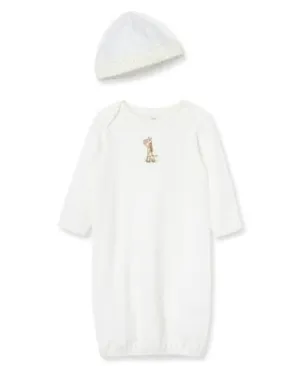 Little Me Giraffe Gown/Hat