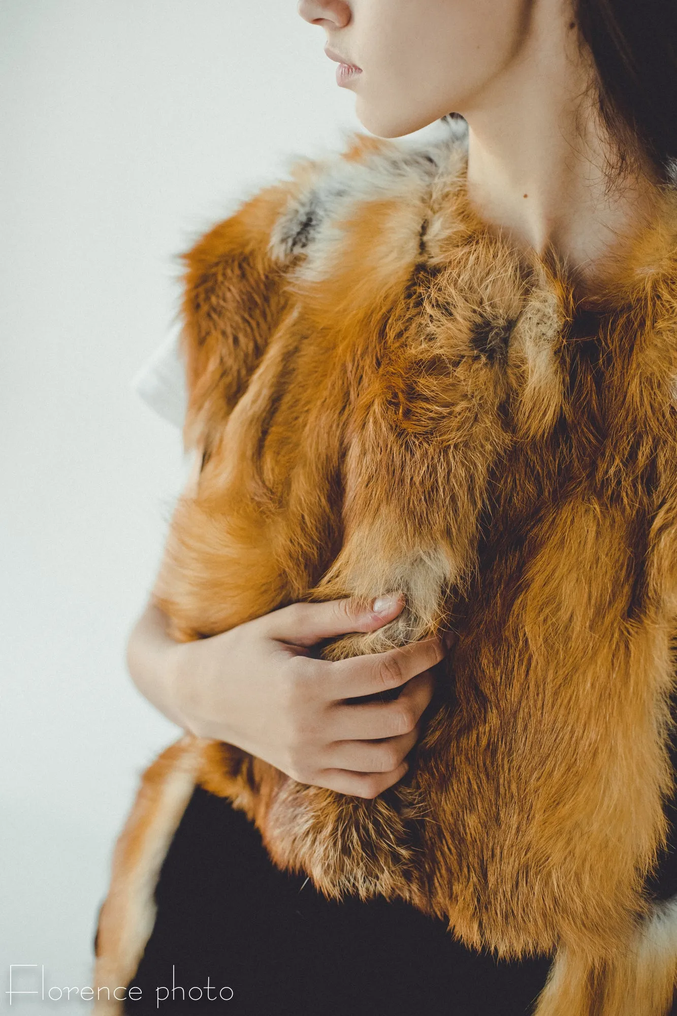 Long Fox Fur Vest