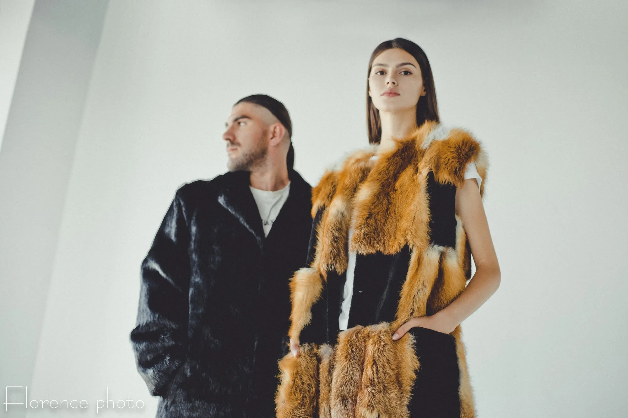 Long Fox Fur Vest