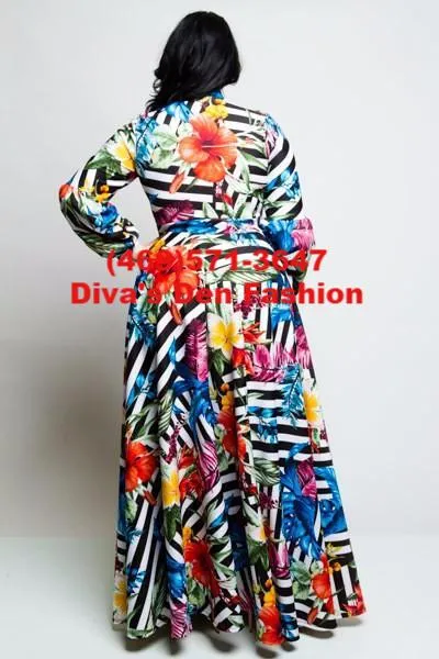 Long Puff Sleeve Dress