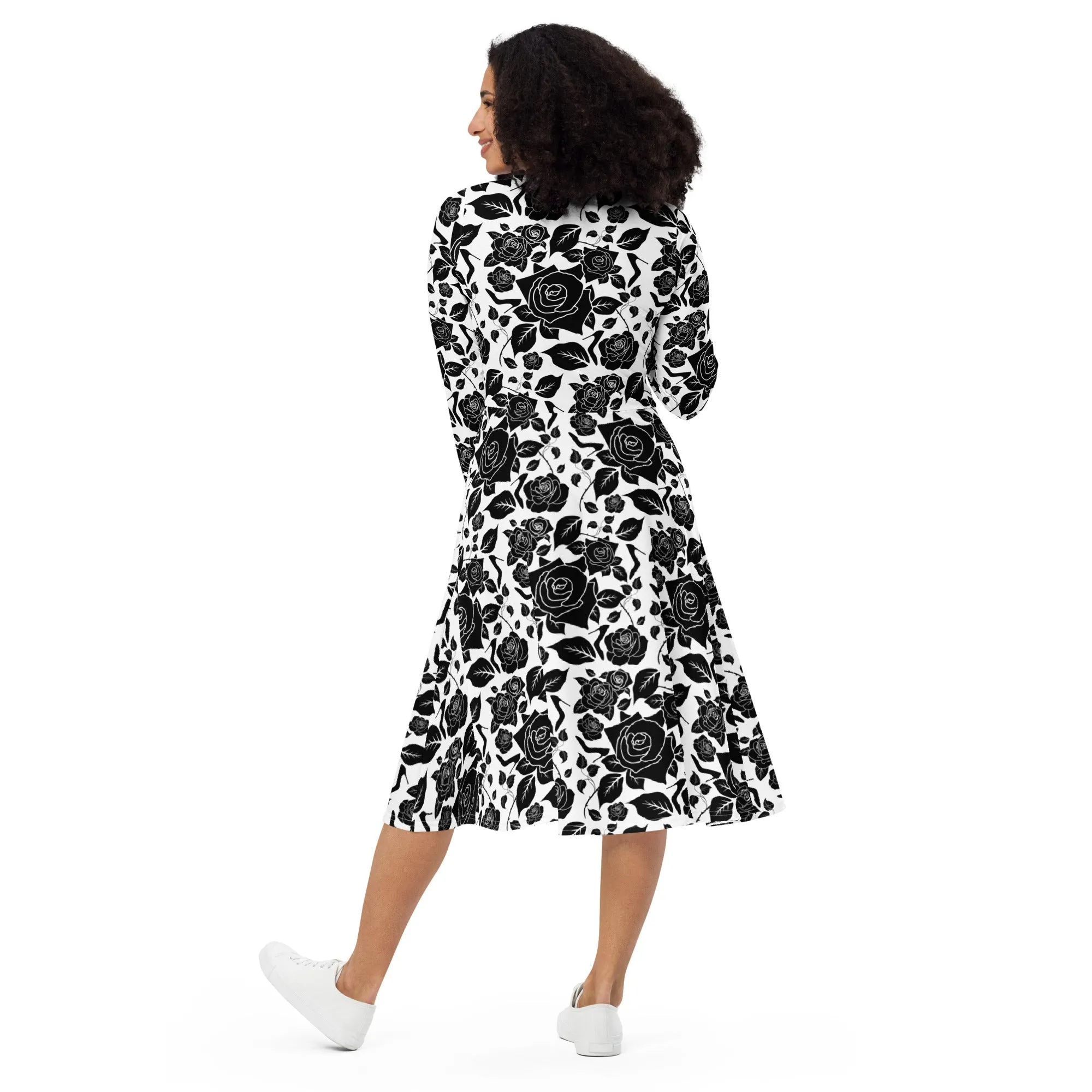 Long sleeve midi dress 'Madame'