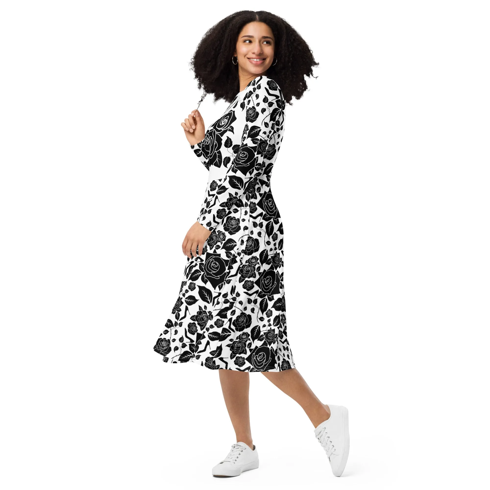 Long sleeve midi dress 'Madame'