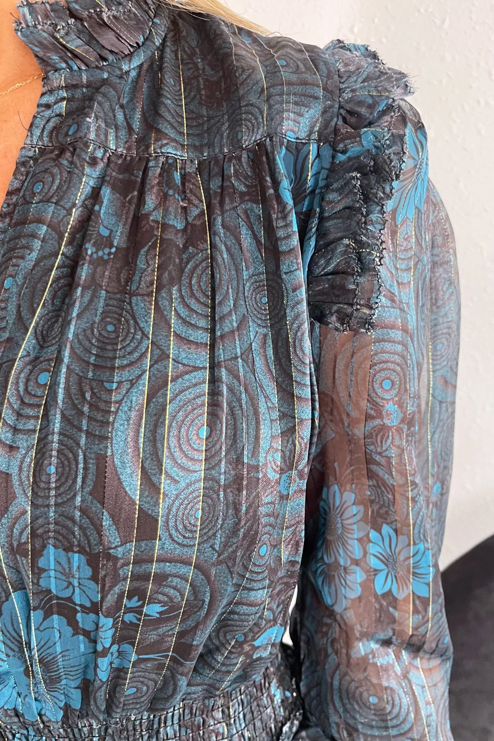 Long Sleeve Smocked Tiered Dress