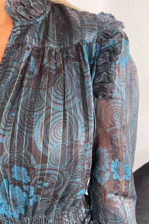 Long Sleeve Smocked Tiered Dress