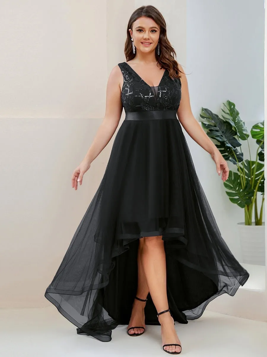 Loretta dusky blue High Low ball dress Express NZ wide