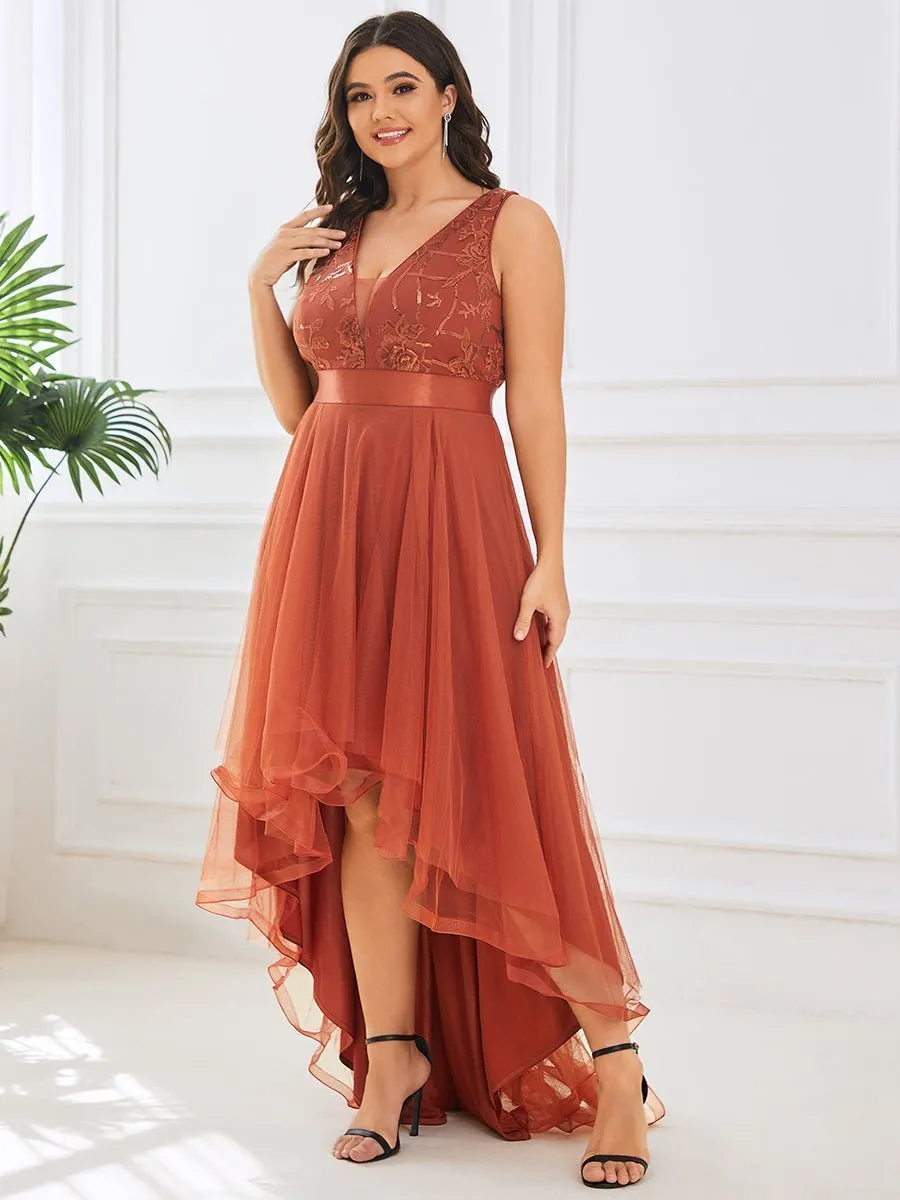Loretta tulle High Low dress in burnt orange s16 Express NZ wide