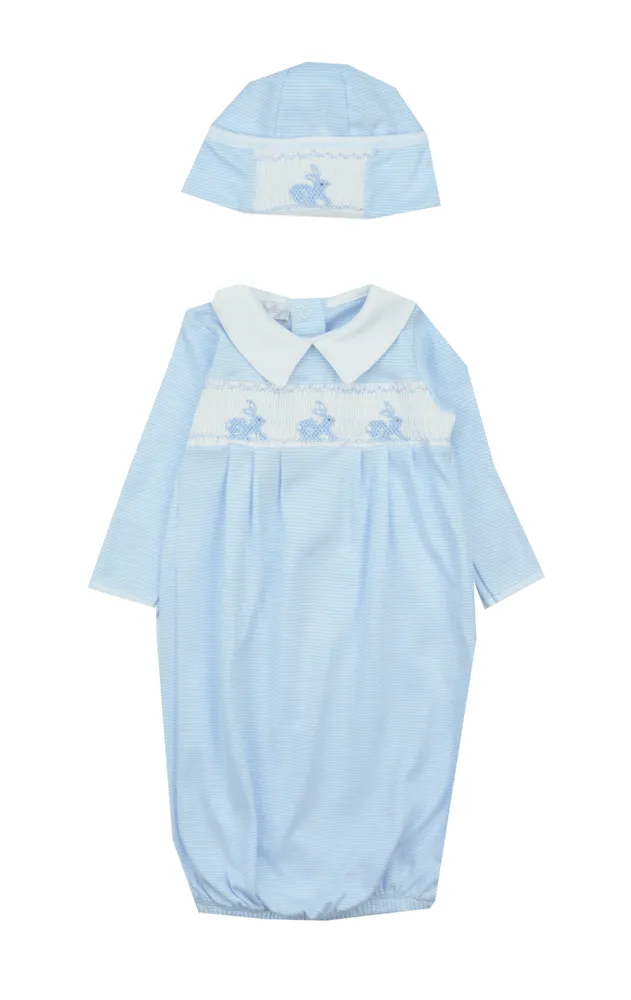 Magnolia Baby Pink Smocked Bunny Cap