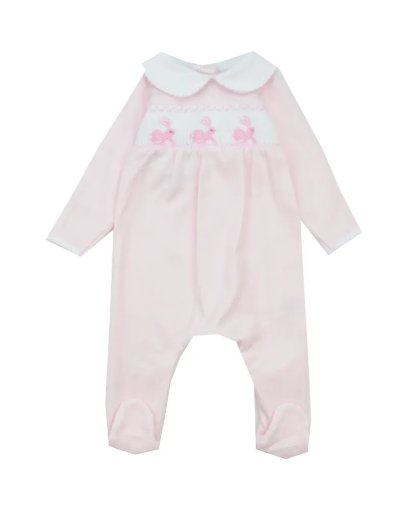 Magnolia Baby Pink Smocked Bunny Cap