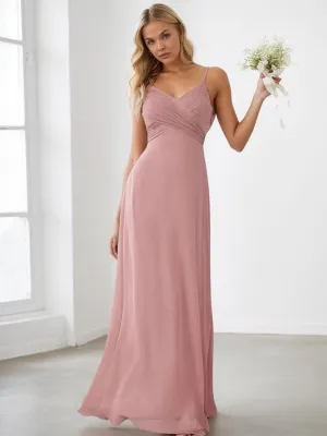 Malika dusty pink cowl back bridesmaid dress s12 Express NZ wide