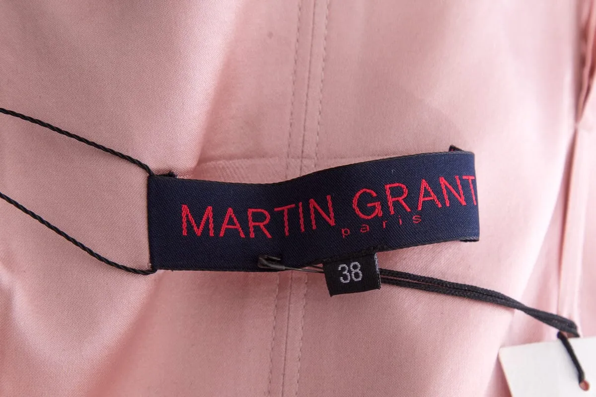 Martin Grant Pink Strapless High-Low Gown SZ 38 NWT