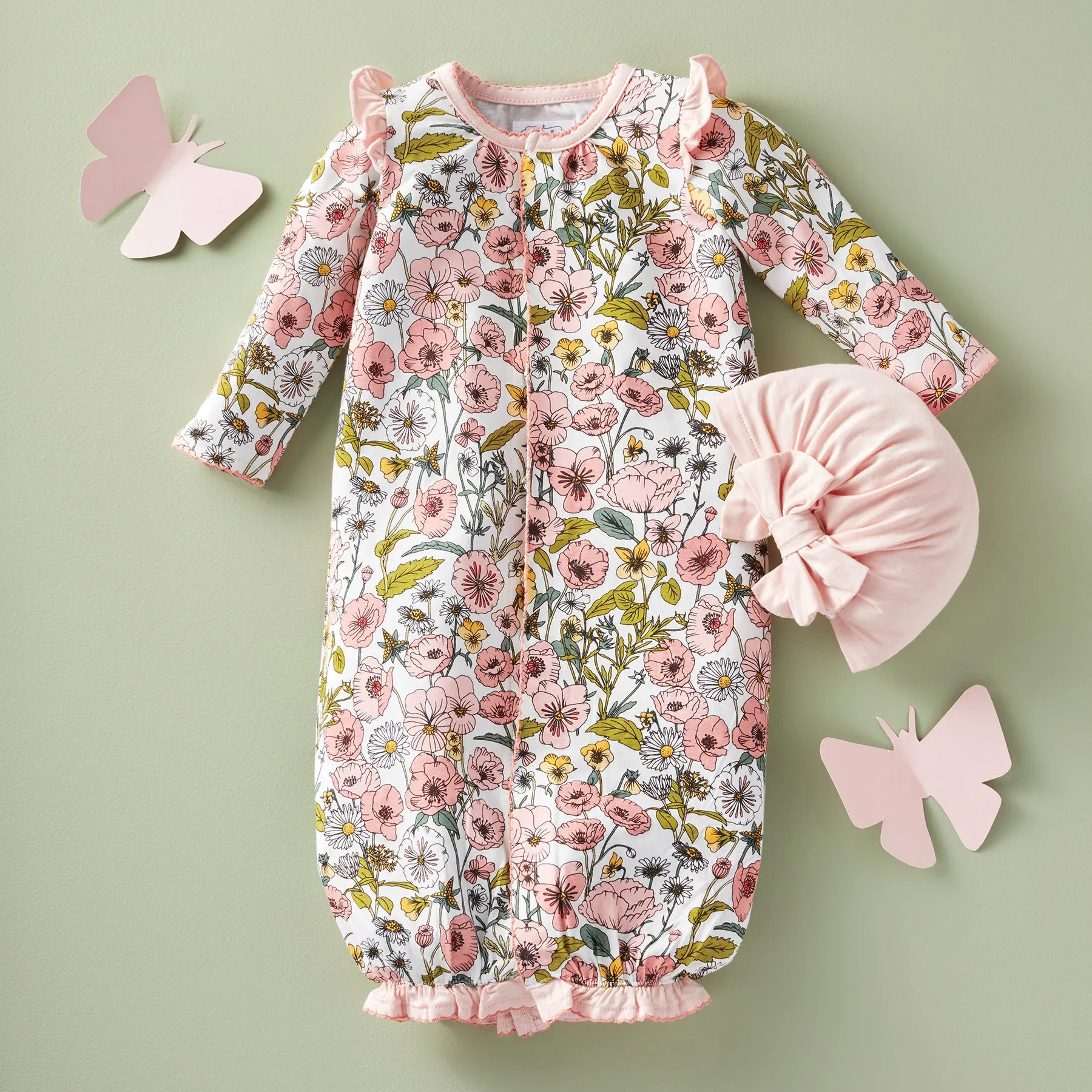 Mud Pie Fall Harvest Convertible Gown & Hat Set