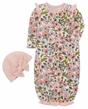 Mud Pie Fall Harvest Convertible Gown & Hat Set