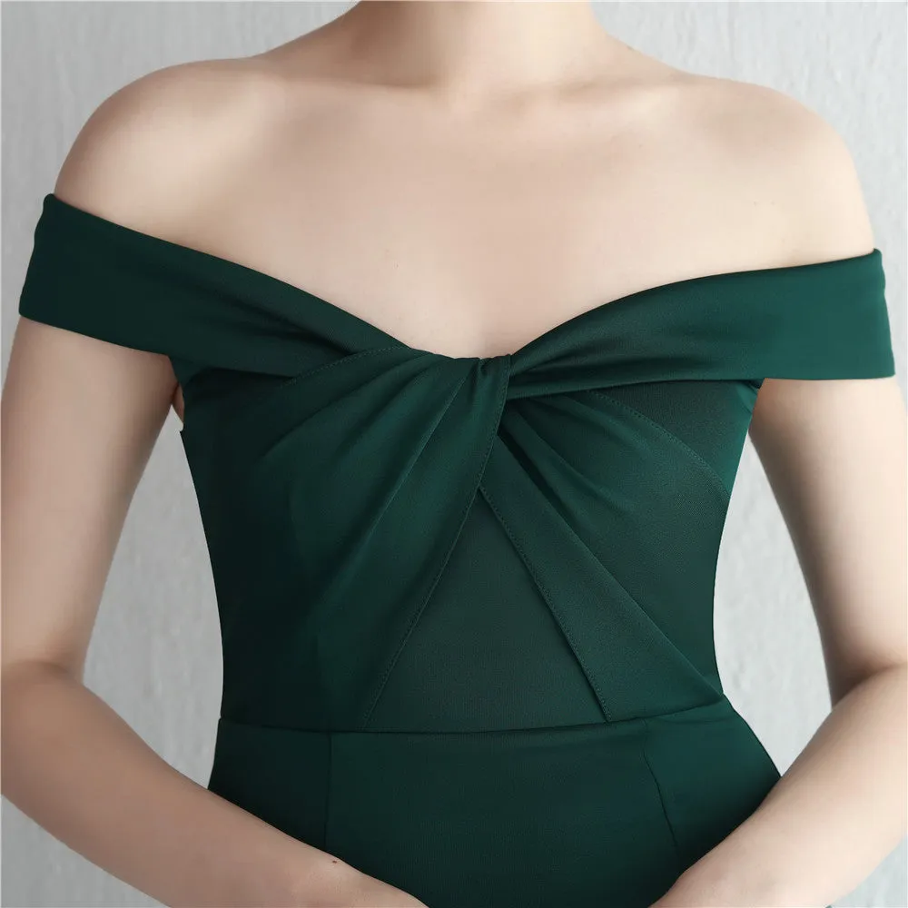 Off the shoulder formal event prom dress women evening ball dress