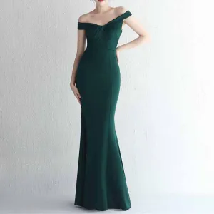 Off the shoulder formal event prom dress women evening ball dress