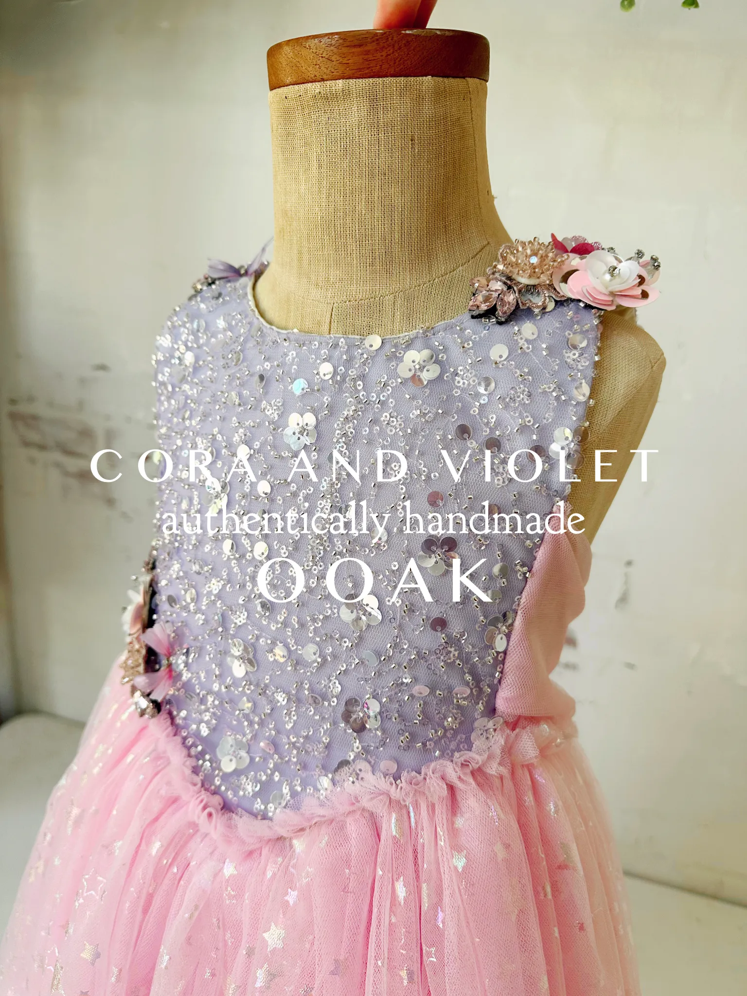 OOAK lux gown 8-10yr