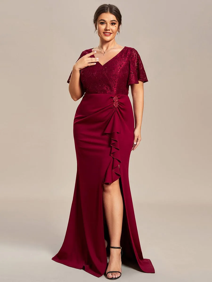 Ophelia plus size mother of bride dress in burgundy size 22 Express NZ wide