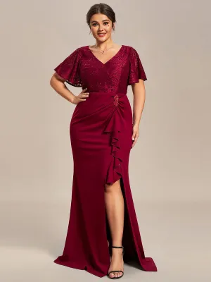 Ophelia plus size mother of bride dress in burgundy size 22 Express NZ wide
